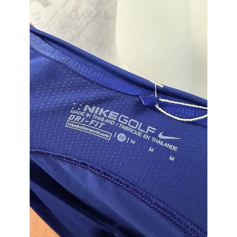 Nike Golf Dri-FIT Women's Sleeveless Polo Shirt Blue Size M NWT 725505-455